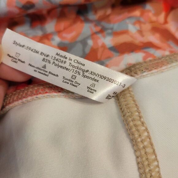 Ebb & Flow Active Ruffle Waist Bike Shorts Floral (Size M) - Picture 4 of 6